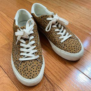 Madewell Sidewalk Low-Top Sneakers in Spotted Calf Hair